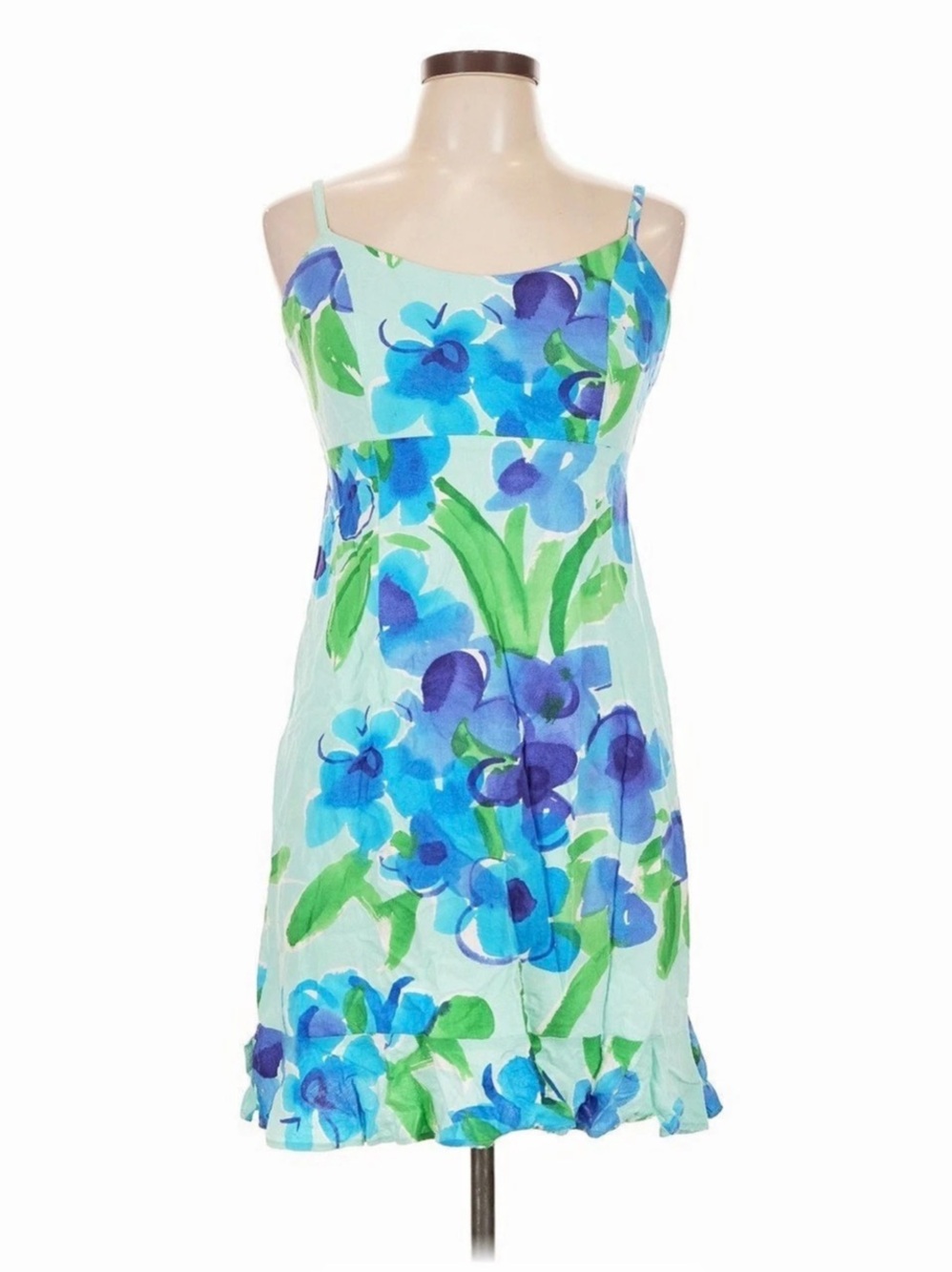 Jams world Floral Mini Dress in Blue & Green Like New